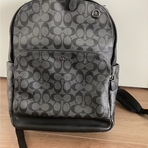 Coach Black and Gray Backpack
